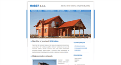 Desktop Screenshot of hober.cz